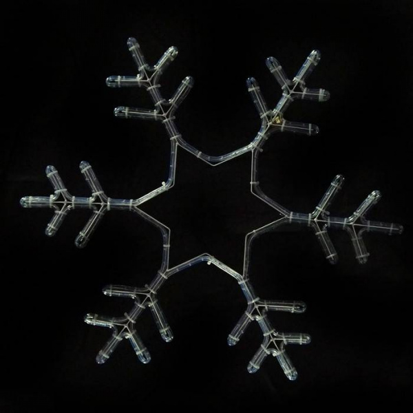 Светодиодная  Снежинка 76 * 76 см, синяя