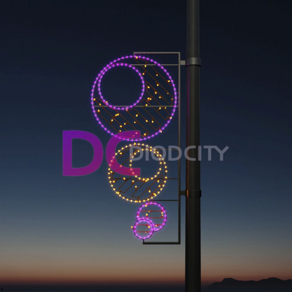 Светодиодная консоль "Разноцветие форм-2", 150*60 см Светодиодная консоль "Разноцветие форм-2", 150*60 см