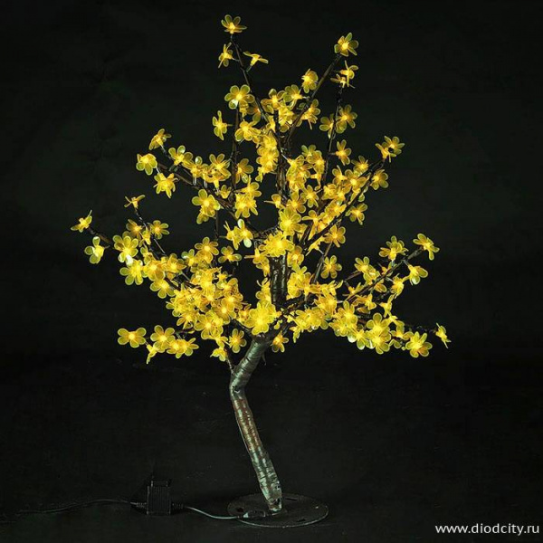 Светодиодный вишневый куст, желтый