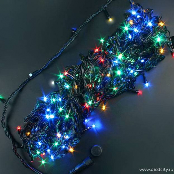 Гирлянда-нить Стринг Лайт, с мерцанием, 10м, цвет мульти, 24В