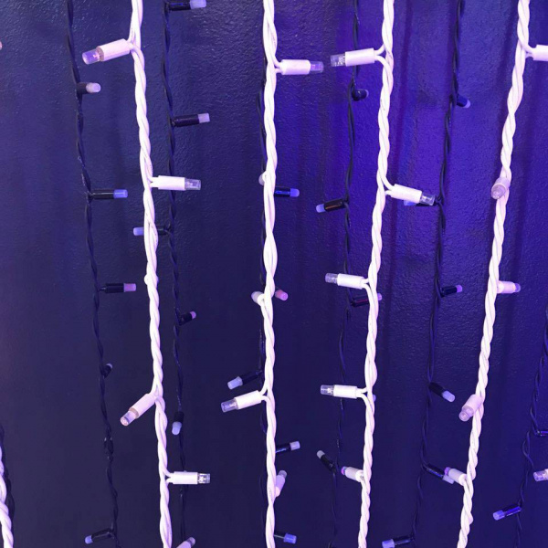 Световой занавес "Дождь" 2*3м, желтые диоды, провод каучук