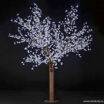Светодиодное дерево"Сакура" 1.9 х 1.5м, белое