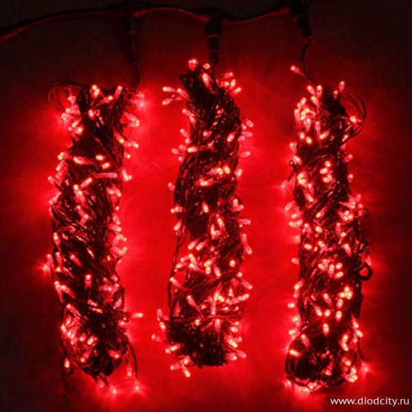 Гирлянда "Клип Лайт Спайдер 3 нити по 20 м, красный, с контроллером