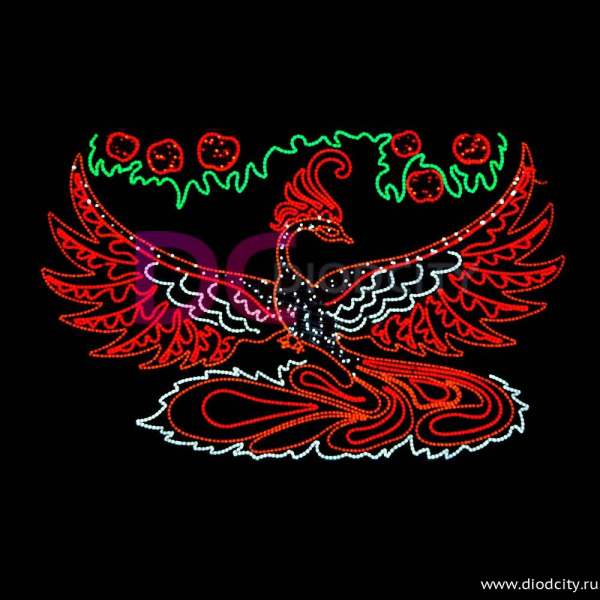 Световое панно "Жар Птица" 230 см