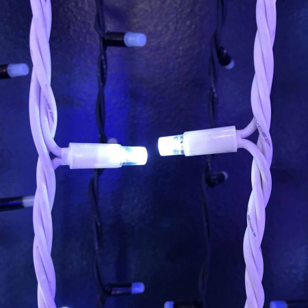 Световой занавес "Дождь" 2*3м, белые диоды, провод каучук