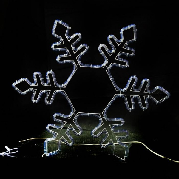 Светодиодная  Снежинка 75 * 75 см, синяя