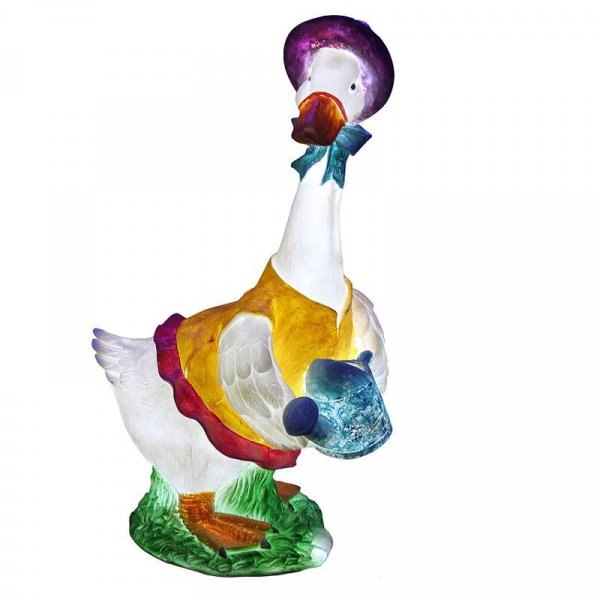 Объемная фигура из стекловолокна "Утка с лейкой", 44*32*72 см, 24 В