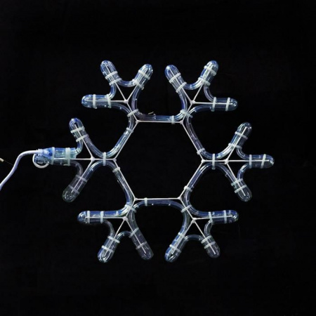 Светодиодная  Снежинка 40 * 40 см, белая