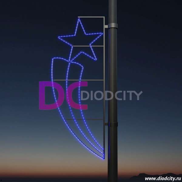 Световая консоль "Факел" 160*65 см синяя Световая консоль "Факел" 160*65 см синяя