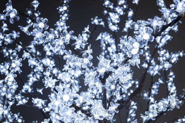 Светодиодное дерево"Сакура" 1.9 х 1.5м, белое