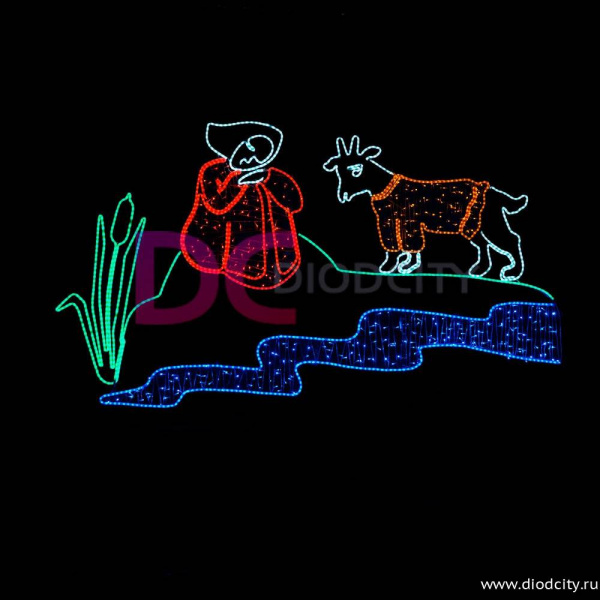 Световое панно "Аленушка" 200 см