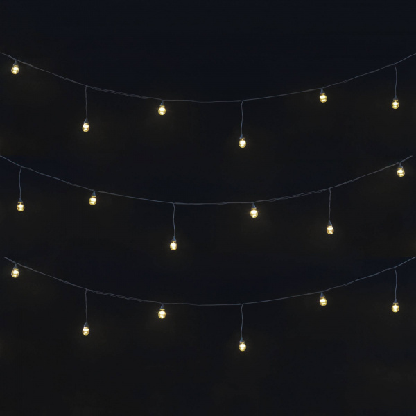 Гирлянда Ламполайт 10 * 0.28 м теплая белая