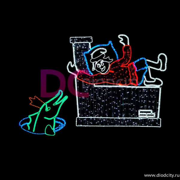 Световое панно "По щучьему велению" 200 см