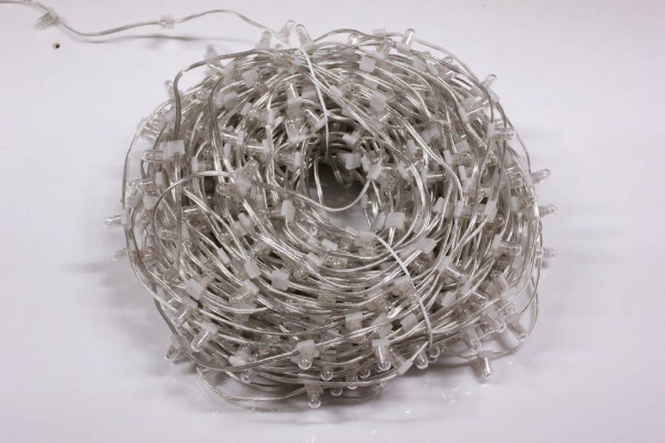 Гирлянда на деревья Клип Лайт мерцающий, 100 м, мульти (белый flash)