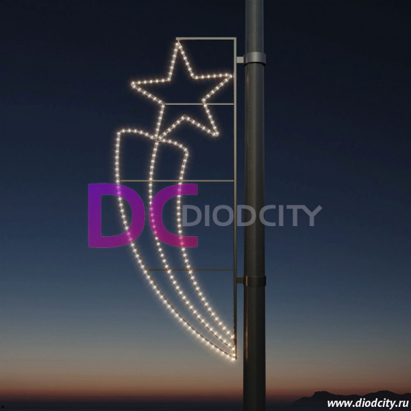 Световая консоль "Факел" 160*65 см теплая белая Световая консоль "Факел" 160*65 см теплая белая