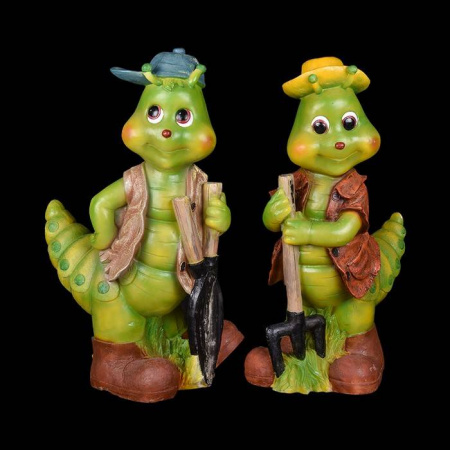 Обьемная фигура из стекловолокна "ГУСЕНИЦА С ВИЛАМИ", 80*48*35 см, 24 В