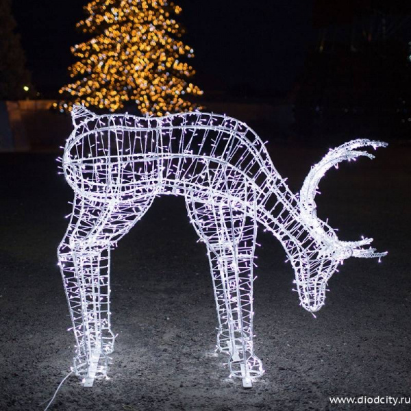 Световой олень «Рудольф», высота 1.2 метра