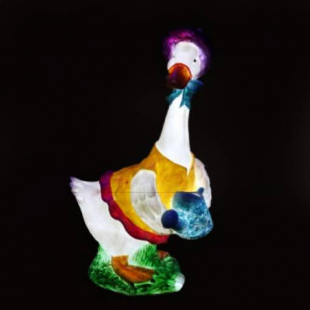 Объемная фигура из стекловолокна "Гусь с лейкой", 68*30*25 см, 24 В