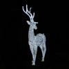Световые акриловые фигуры "Пара благородных оленей", белые