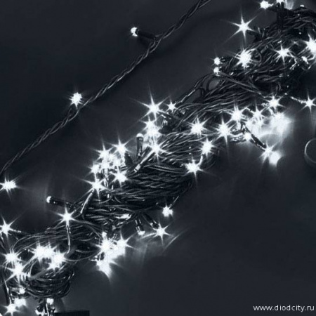 Гирлянда-нить Стринг Лайт, с мерцанием, 10м, цвет белый, 24В