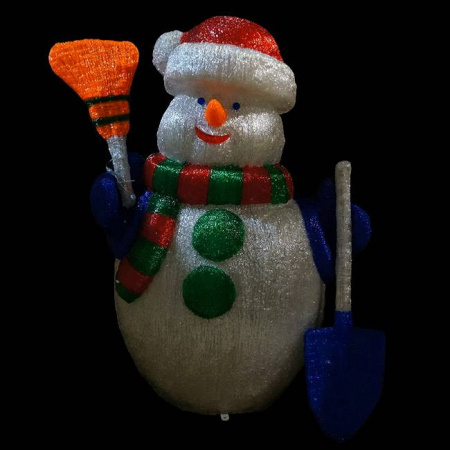 Световая акриловая фигура "Снеговик"  120 см