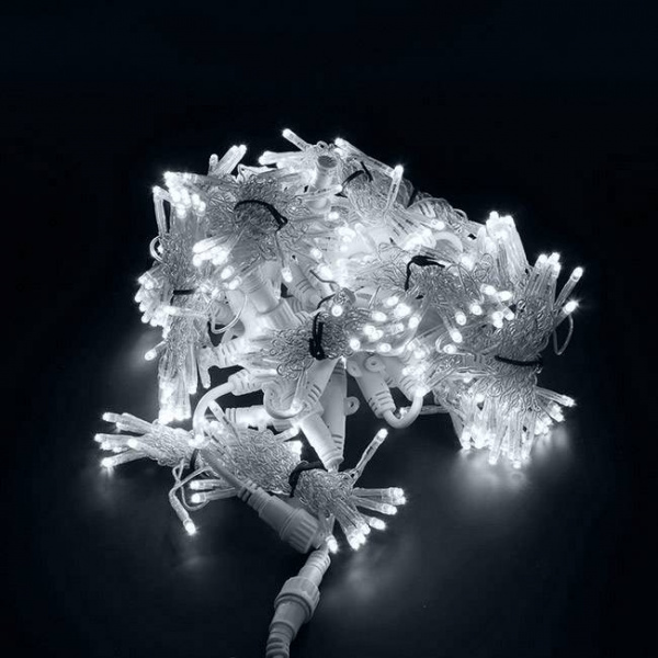 Светодиодный занавес "Дождь", 2 х 1.5м, белые диоды, мерцающий